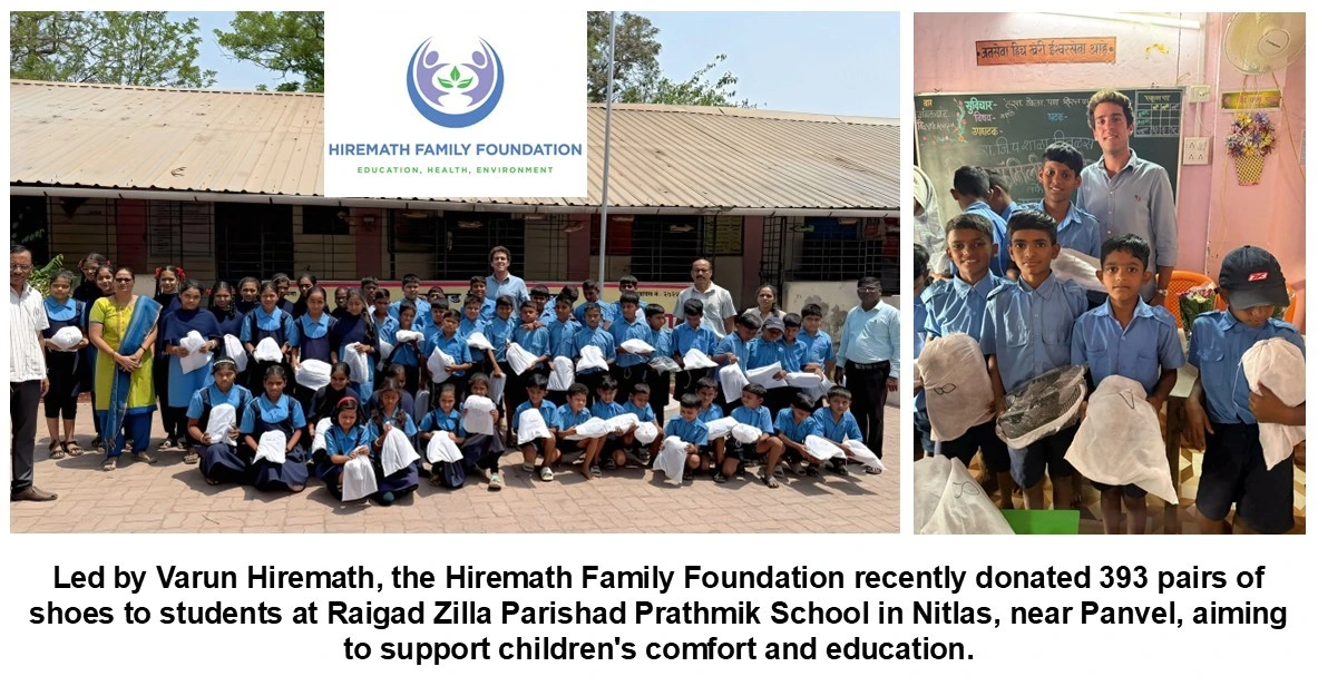 Varun Hiremath's Gift of Shoes Brings Hope to Rural Kids in Maharashtra